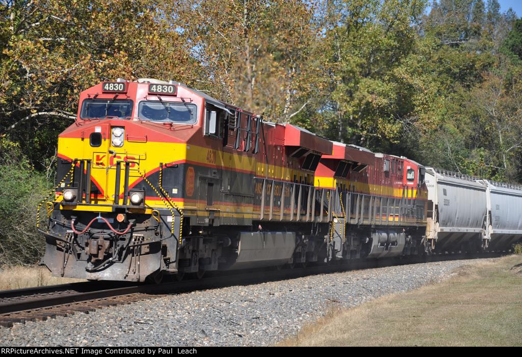 Grain train heads south